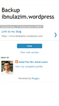 Mobile Screenshot of ibnulazim.blogspot.com