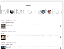 Tablet Screenshot of invitationtoinspiration.blogspot.com