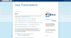 Desktop Screenshot of jazz-transcriptions.blogspot.com