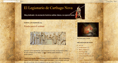 Desktop Screenshot of ellegionariodecarthagonova.blogspot.com