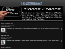 Tablet Screenshot of iphone-france.blogspot.com