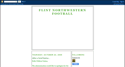 Desktop Screenshot of flintnorthwesternfootball.blogspot.com