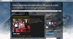 Desktop Screenshot of immigrationstudies.blogspot.com