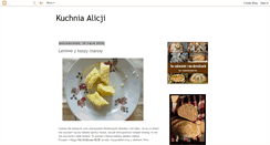 Desktop Screenshot of kuchniaalicji.blogspot.com