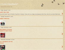 Tablet Screenshot of ilovegranbury.blogspot.com