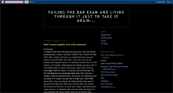 Desktop Screenshot of failingthebarexam.blogspot.com