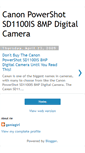 Mobile Screenshot of canonpowershotsd1100isdigitalcamera.blogspot.com