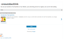 Tablet Screenshot of one-autobacklink.blogspot.com
