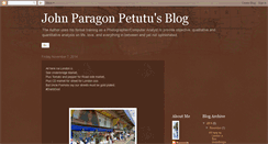 Desktop Screenshot of johnparagonpetutublog.blogspot.com