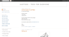 Desktop Screenshot of justtees.blogspot.com