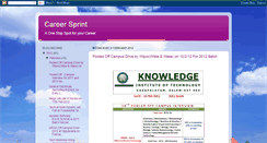 Desktop Screenshot of careersprint.blogspot.com