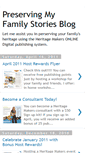 Mobile Screenshot of preservingmyfamilystories.blogspot.com