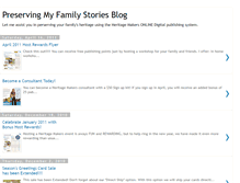 Tablet Screenshot of preservingmyfamilystories.blogspot.com