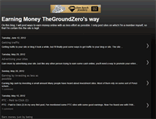 Tablet Screenshot of earningmoneythegroundzero.blogspot.com