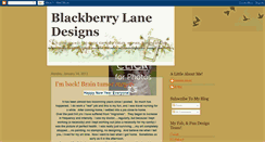 Desktop Screenshot of blackberrylane-designs.blogspot.com