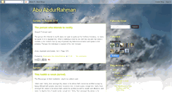 Desktop Screenshot of abuabdirahman.blogspot.com