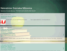 Tablet Screenshot of nekretninesremskamitrovica.blogspot.com