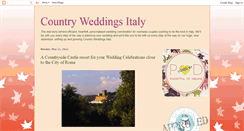 Desktop Screenshot of countryweddingsitaly.blogspot.com