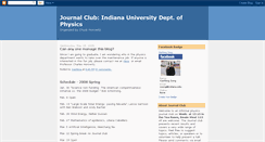 Desktop Screenshot of journalclub-physics.blogspot.com