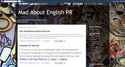 Desktop Screenshot of madaboutenglishpr.blogspot.com