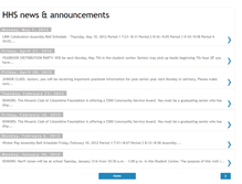 Tablet Screenshot of hhsannouncements.blogspot.com