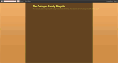 Desktop Screenshot of cohaganfamily.blogspot.com