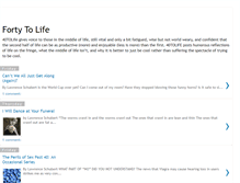 Tablet Screenshot of fortytolife.blogspot.com