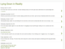 Tablet Screenshot of lyingdowninreality.blogspot.com