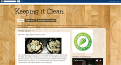 Desktop Screenshot of keepingitcleanorg.blogspot.com