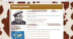 Desktop Screenshot of paletosignorantes.blogspot.com