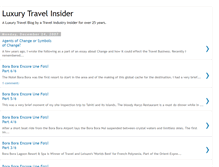 Tablet Screenshot of luxurytravelinsider.blogspot.com