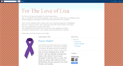 Desktop Screenshot of fortheloveoflisa2010.blogspot.com