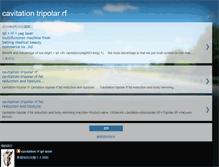 Tablet Screenshot of cavitation-rf.blogspot.com