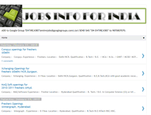 Tablet Screenshot of jobsinfo4india.blogspot.com