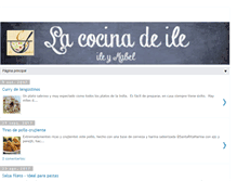 Tablet Screenshot of lacocinadeile-nuestrasrecetas.blogspot.com