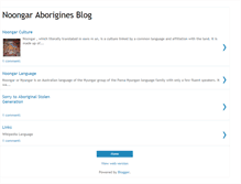Tablet Screenshot of noongar.blogspot.com