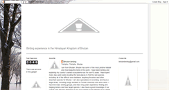 Desktop Screenshot of birdingbhutan.blogspot.com