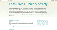 Desktop Screenshot of lessstressandpanic.blogspot.com