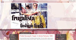 Desktop Screenshot of frugalistafashionfinds.blogspot.com