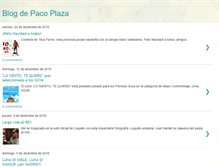 Tablet Screenshot of pacoplaza.blogspot.com