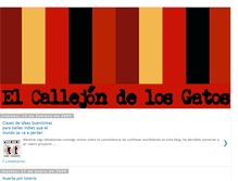 Tablet Screenshot of elcallejondelosgatos.blogspot.com