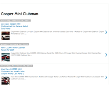 Tablet Screenshot of cooper-mini-clubman-cars.blogspot.com