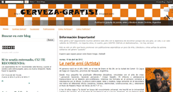 Desktop Screenshot of cerveza-gratis.blogspot.com