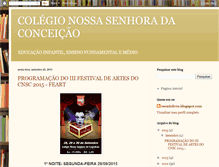 Tablet Screenshot of colegionossasenhora.blogspot.com