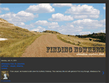 Tablet Screenshot of finding-nowhere.blogspot.com