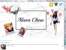 Tablet Screenshot of alison-chow.blogspot.com