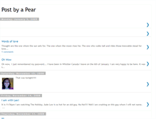 Tablet Screenshot of pearpost.blogspot.com
