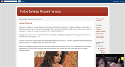 Desktop Screenshot of eztfotoslarissariquelmenua.blogspot.com