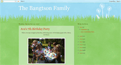 Desktop Screenshot of bangtsonfamily.blogspot.com