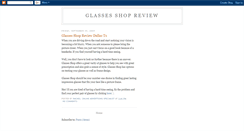 Desktop Screenshot of glassesshop-reiew.blogspot.com